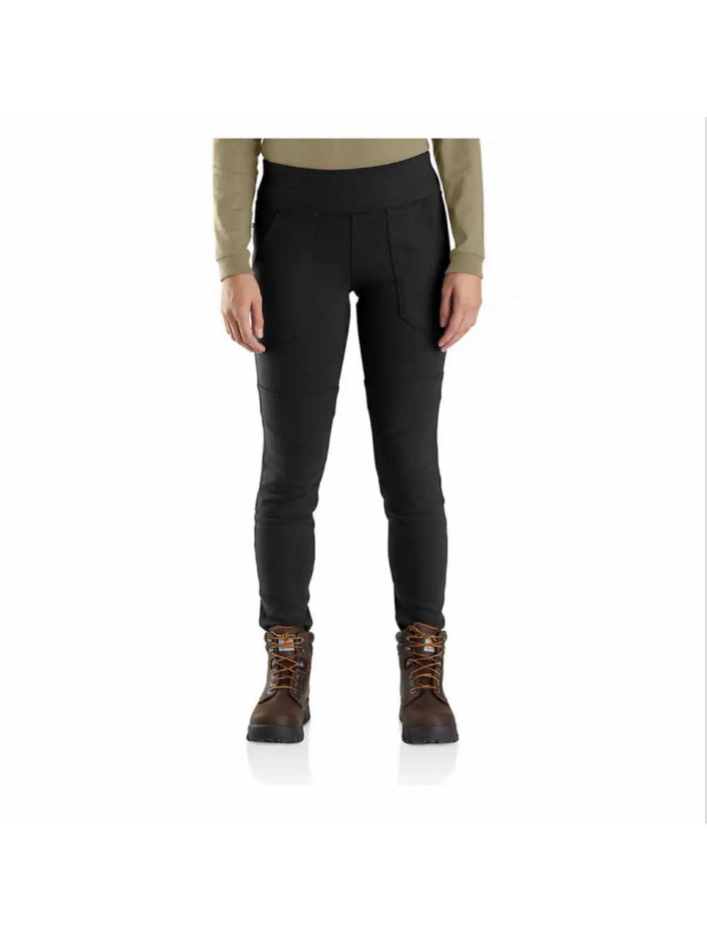 Carhartt BN2482-W Leggings Black Knit Skinny Leg Pocket XL